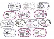 Stickserie ITH - Mug Rugs Set Girls